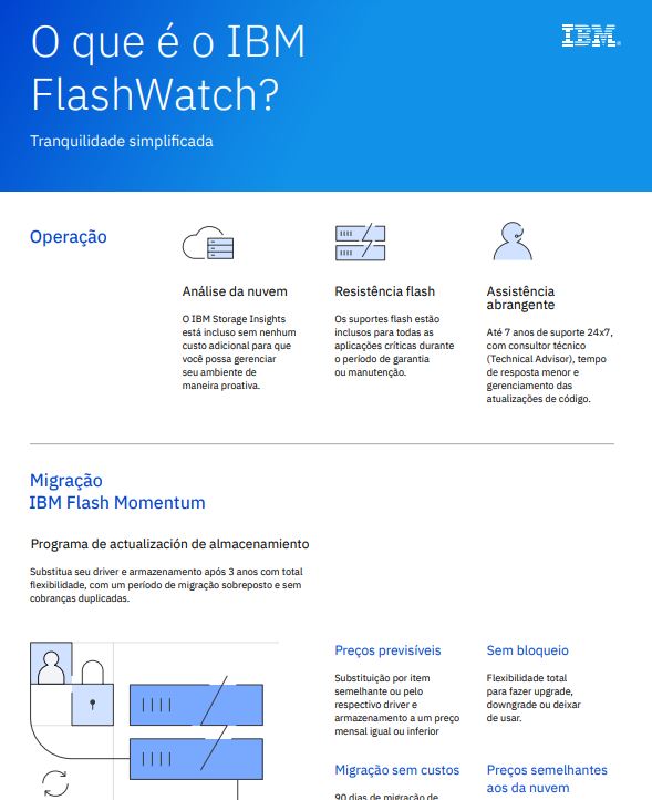 O que é o IBM FlashWatch?