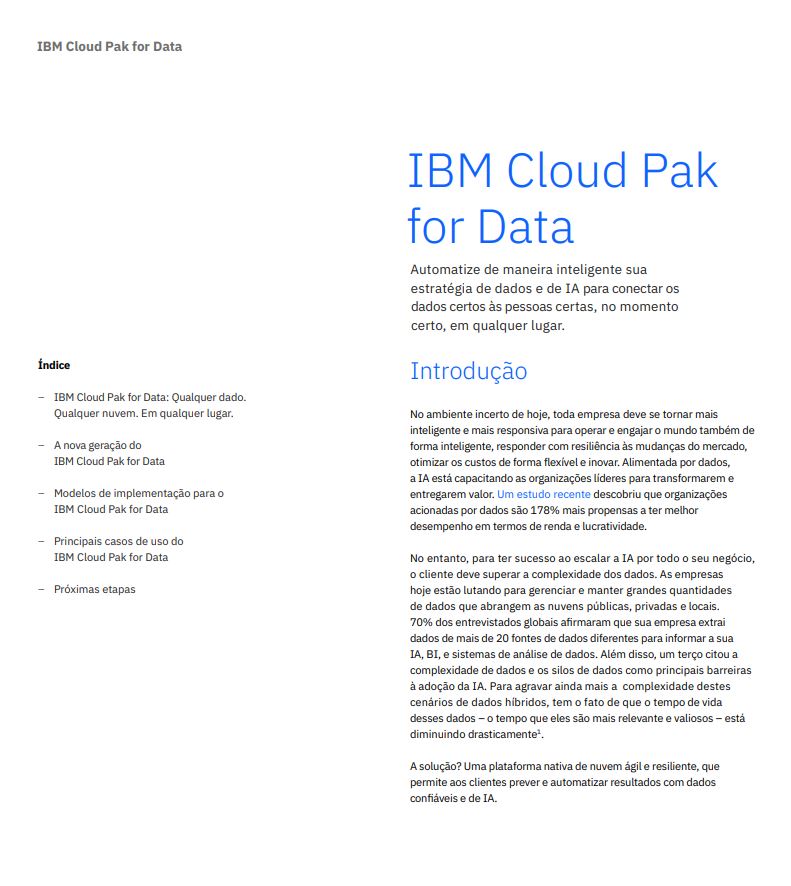 IBM cloud pak for data solution brief  – updated